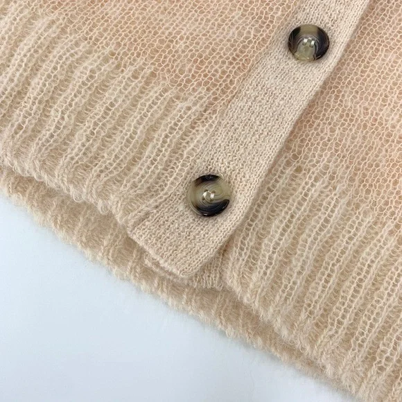 🍁ACNE STUDIOS mesh cardigan blush beige - Picture 11 of 15